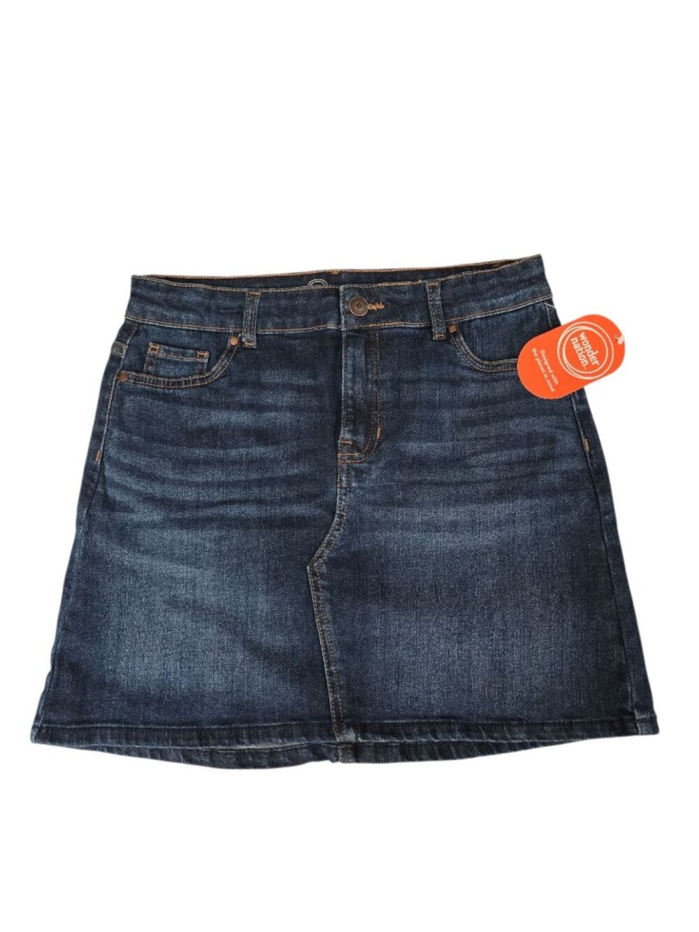 NWT Wonder Nation Girls Denim Skirt Size L 10-12